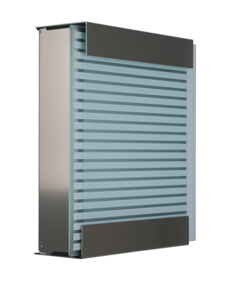 Briefkasten glasnost.glass.white-stripes